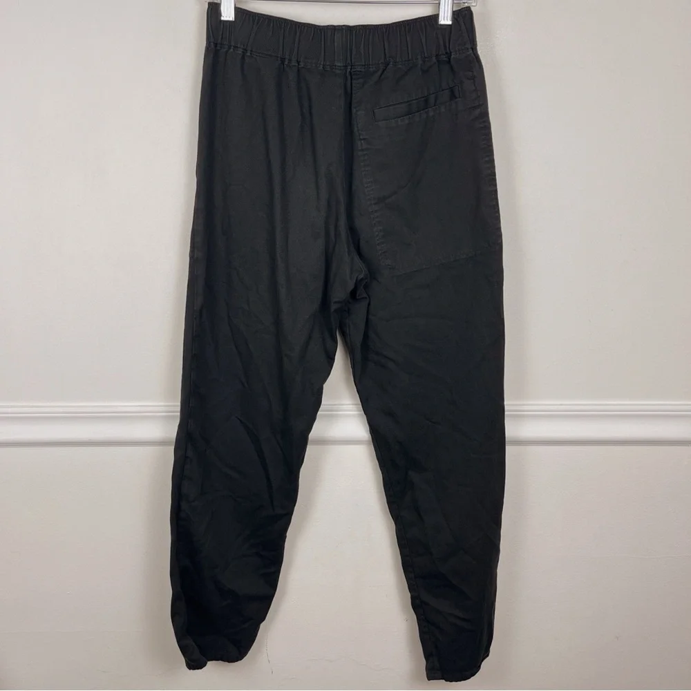 COS Women’s‎ Black Drawstring Slim Cotton Linen Pants Size XS